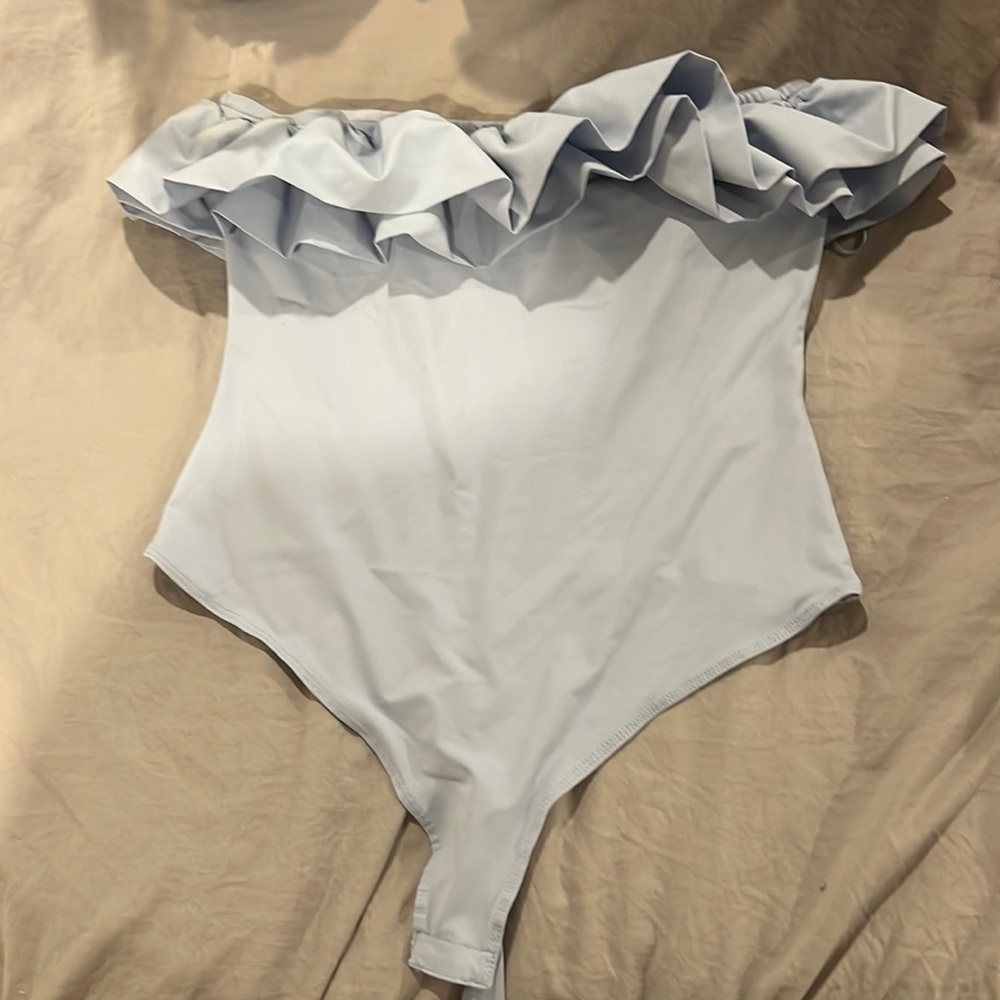 Altard state ruffle body suit